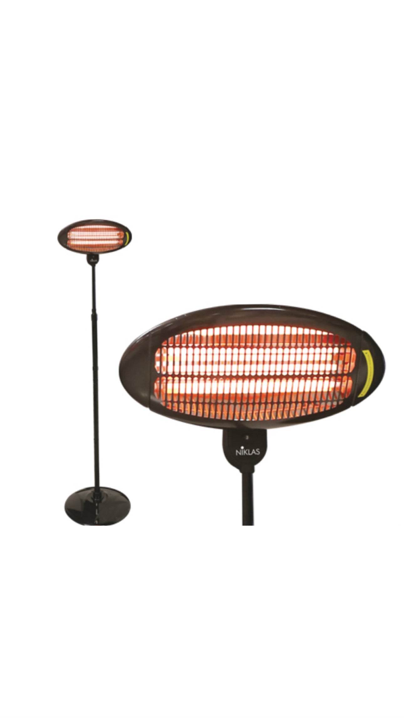 Termopatio stufa al quarzo Niklas raggio di sole