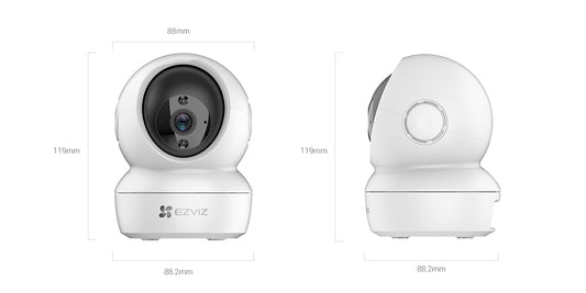 Telecamera WiFi EZVIZ H6c 360° | Controllo Casa, Baby Monitor e Sicurezza Smart