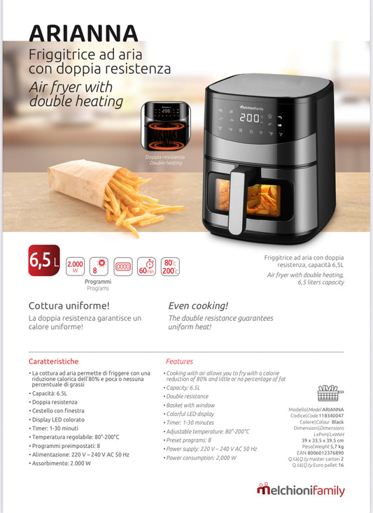 Friggitrice ad aria Arianna