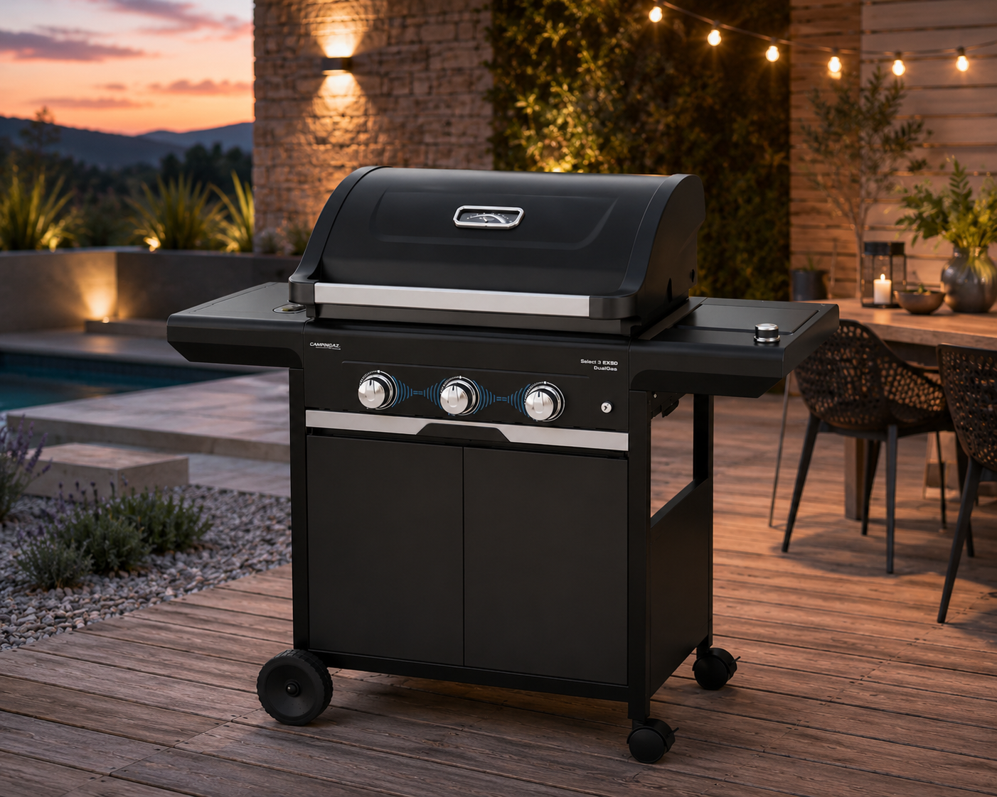 BARBECUE A GAS SELECT 3 EXSD DuealGas
