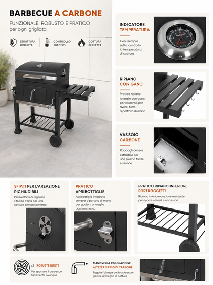 BARBECUE A CARBONE VESUVIO